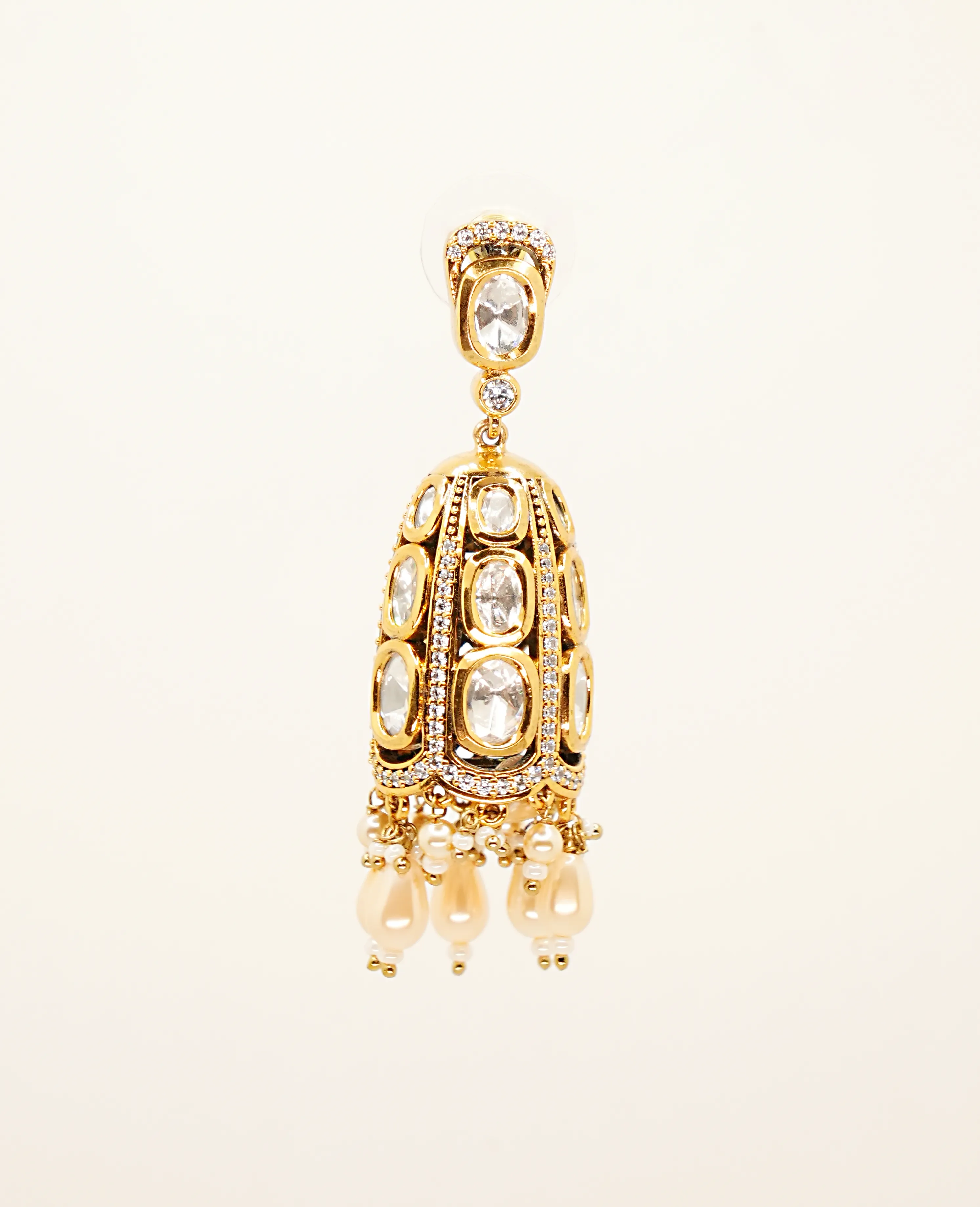 Victorian Kundan Jhumka – Embrace Subtle Royalty