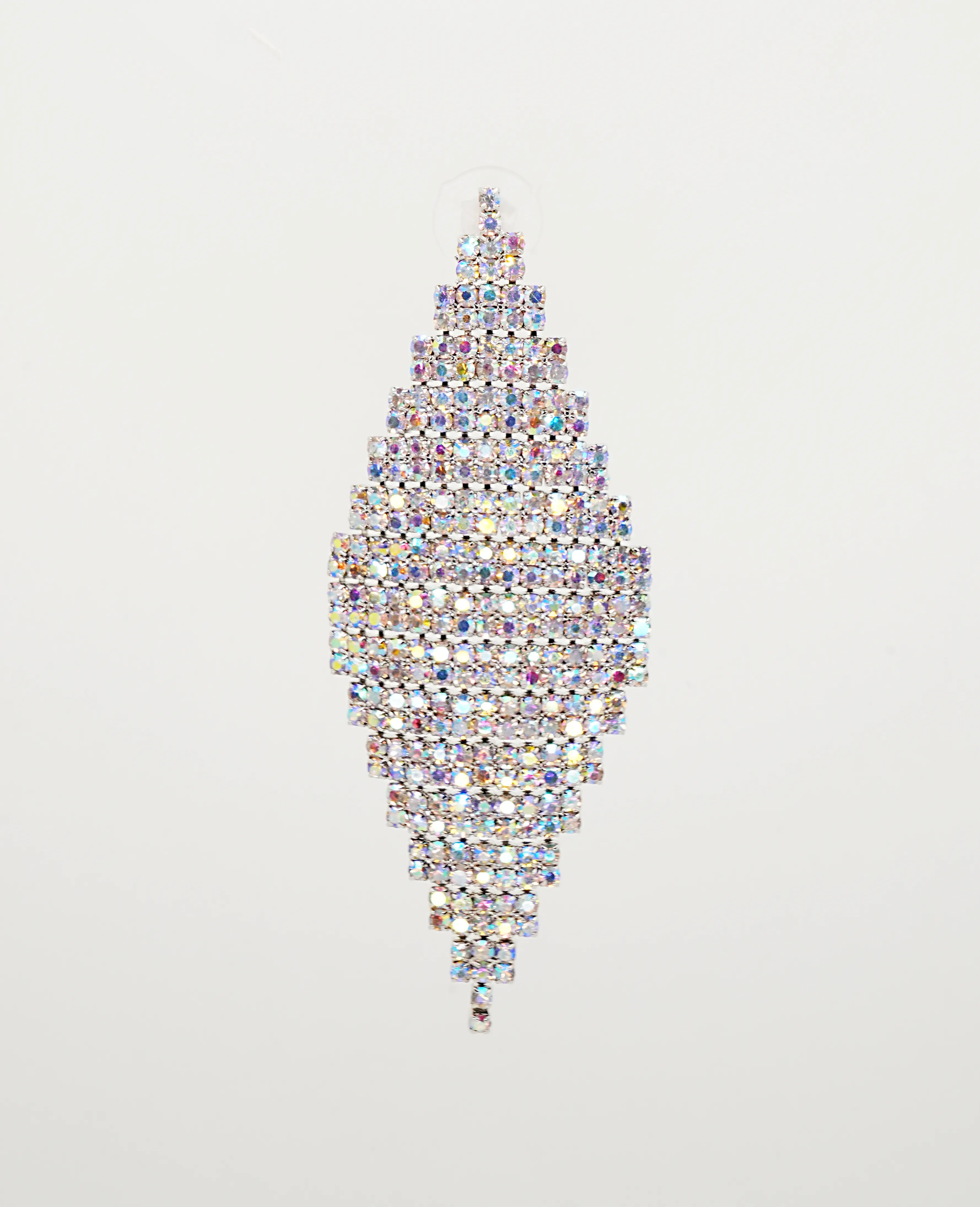 Multi-Color Diamond Crystal Earrings – Vibrant & Unique