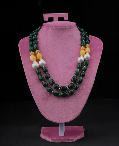 Emerald Semi-Precious Stone Mala 