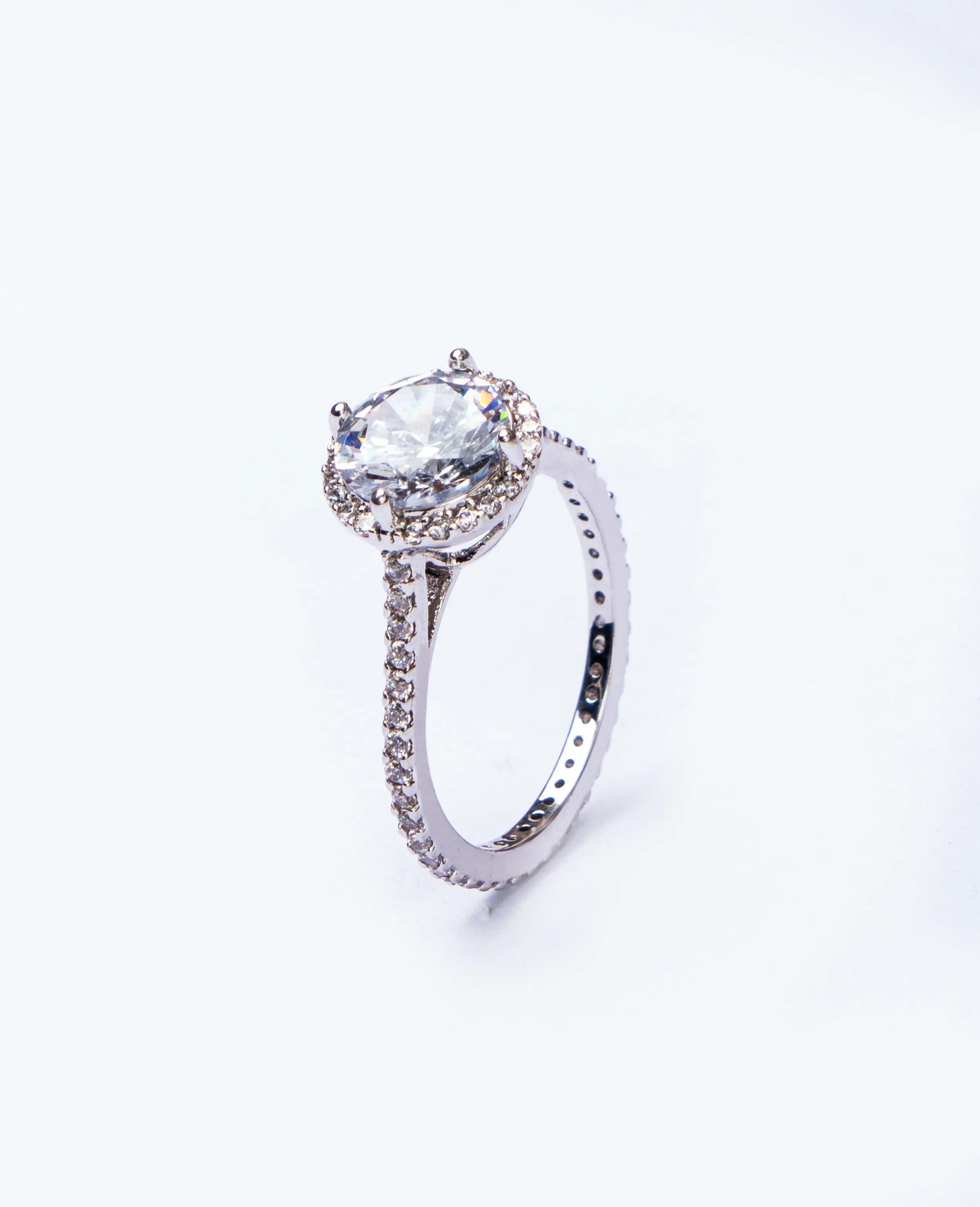 AD Silver-Plated Finger Ring