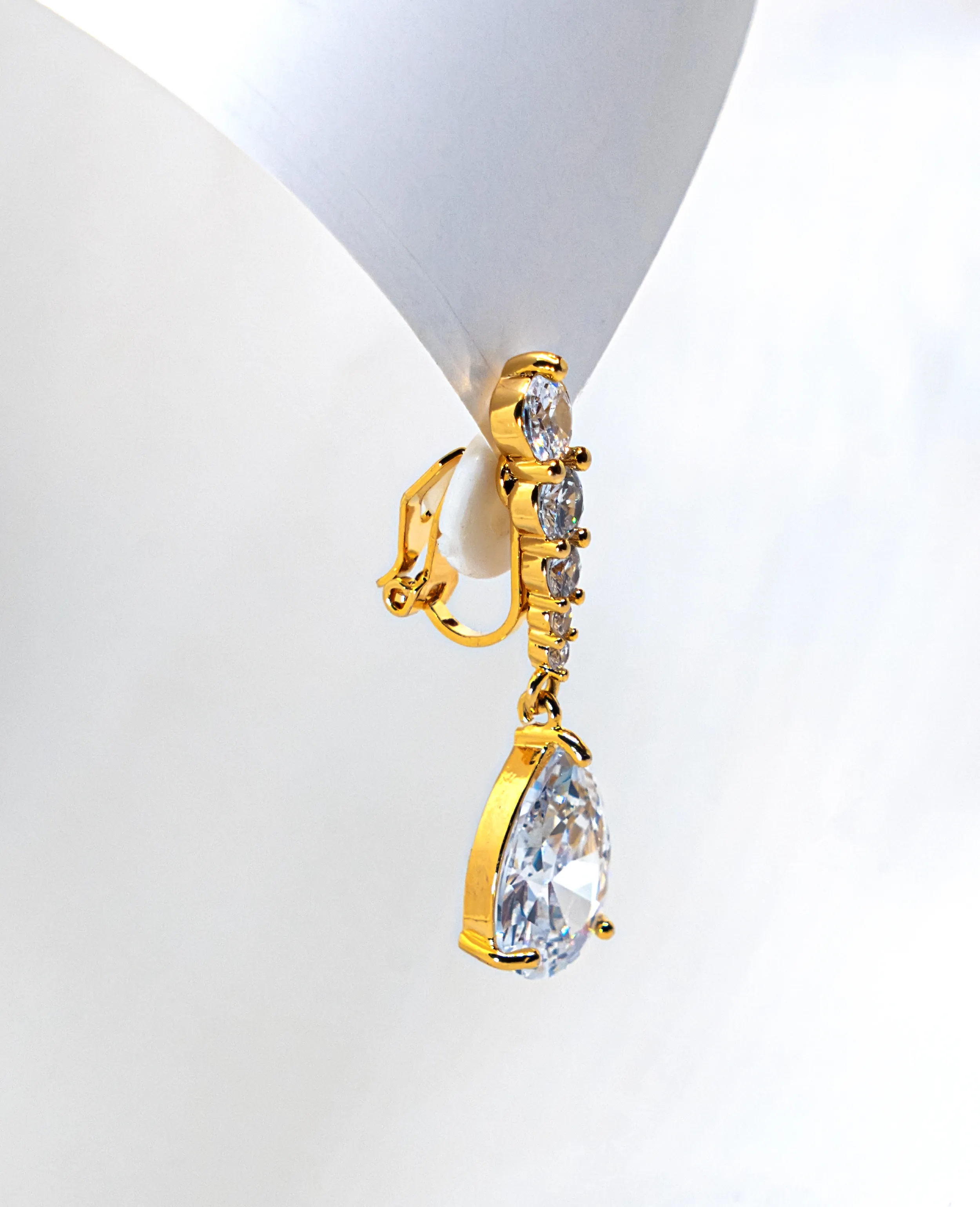 Semi-Hanging AD Clip-On Earrings (No Piercing Needed)