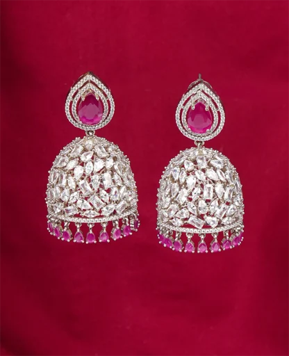 AD with Ruby Jhumki – A Touch of Regal Elegance