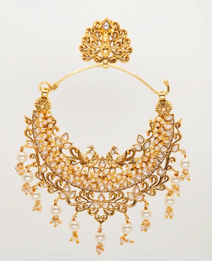Dull Gold Traditional Chandelier Earrings - Timeless Elegance