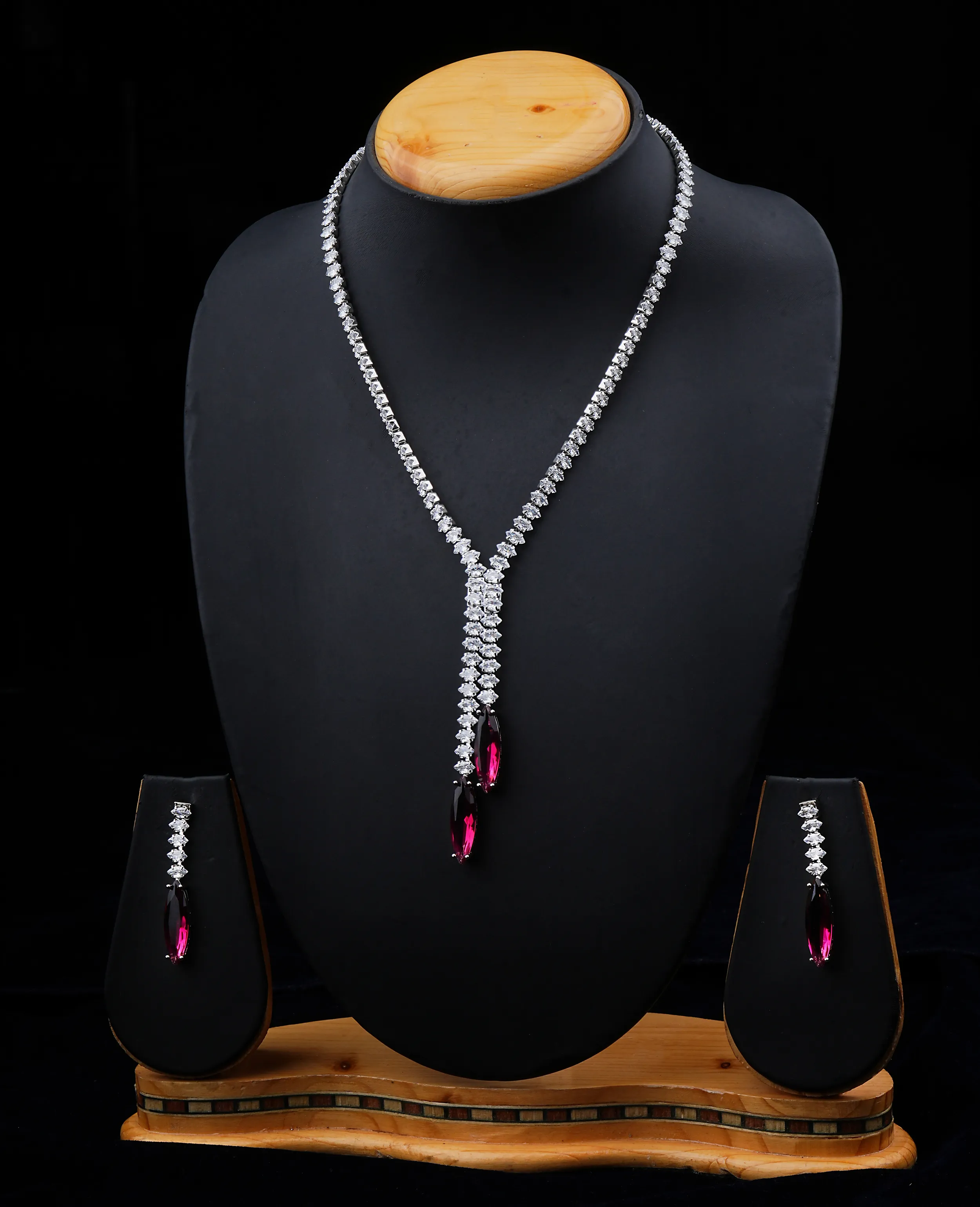 Ruby AD Necklace Set 