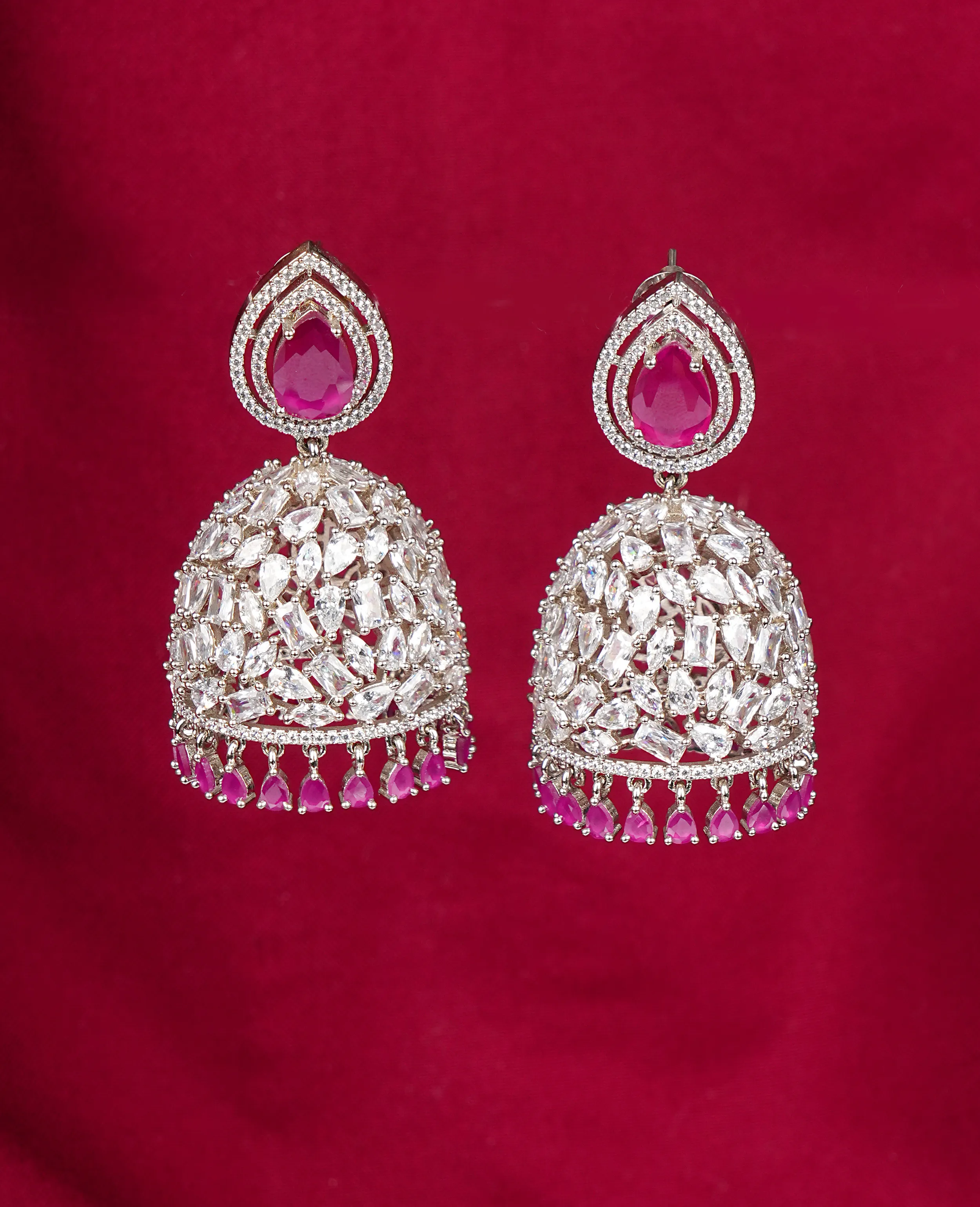 AD with Ruby Jhumki – A Touch of Regal Elegance
