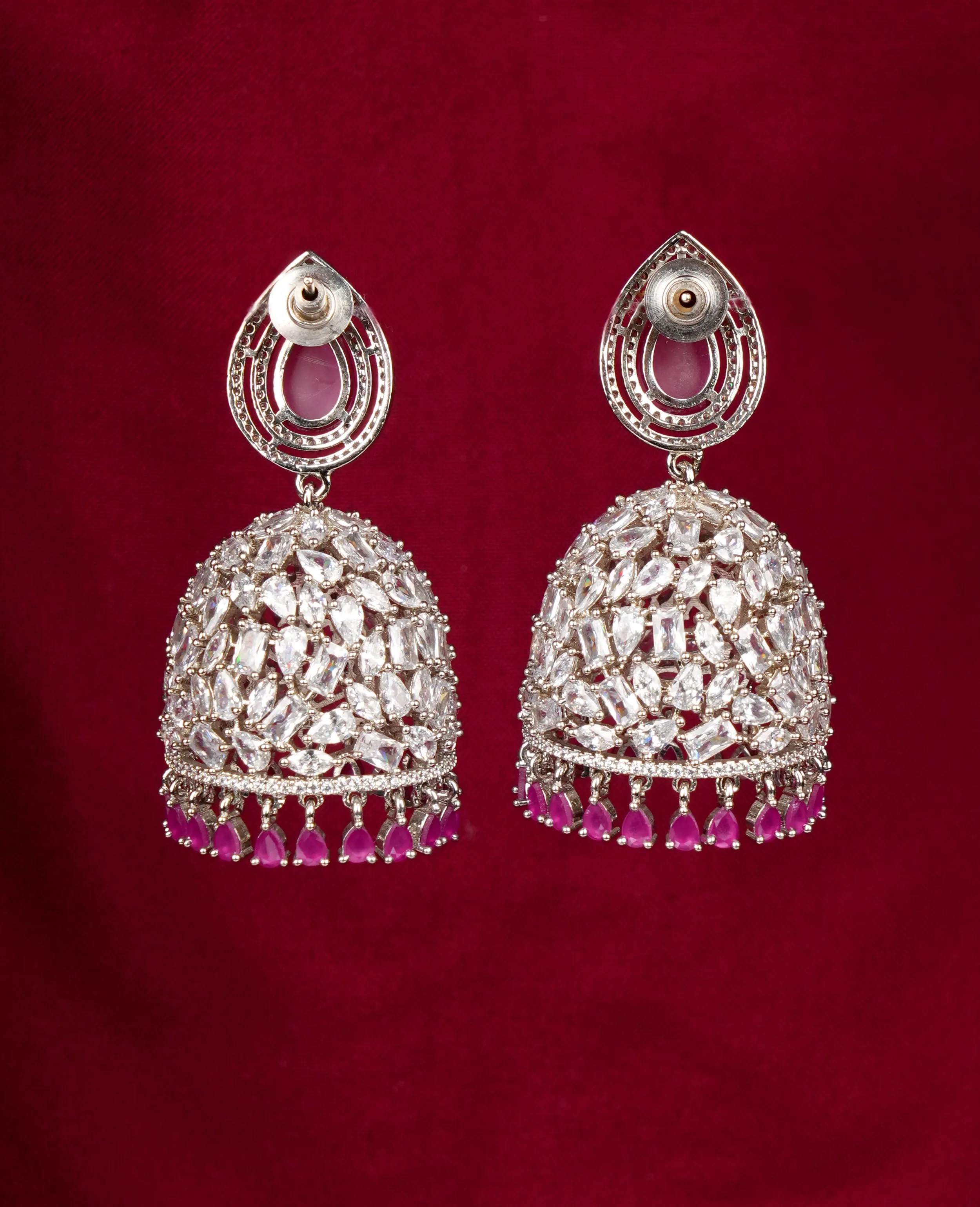 AD with Ruby Jhumki – A Touch of Regal Elegance
