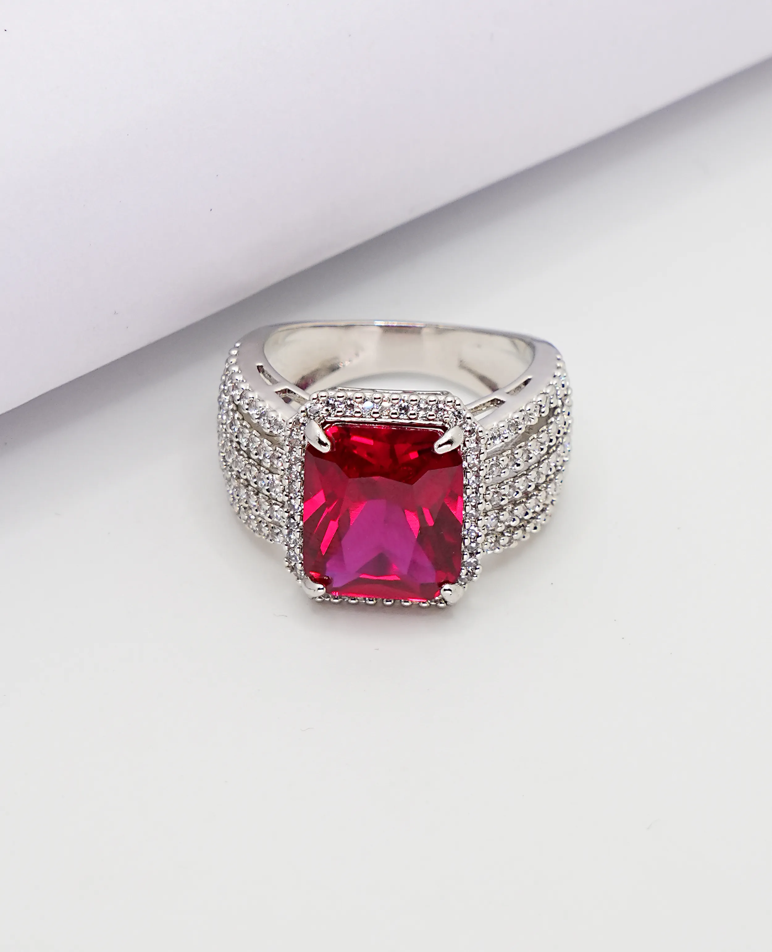AD Finger Ring - Ruby