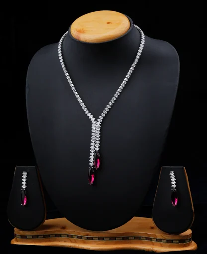 Ruby AD Necklace Set 