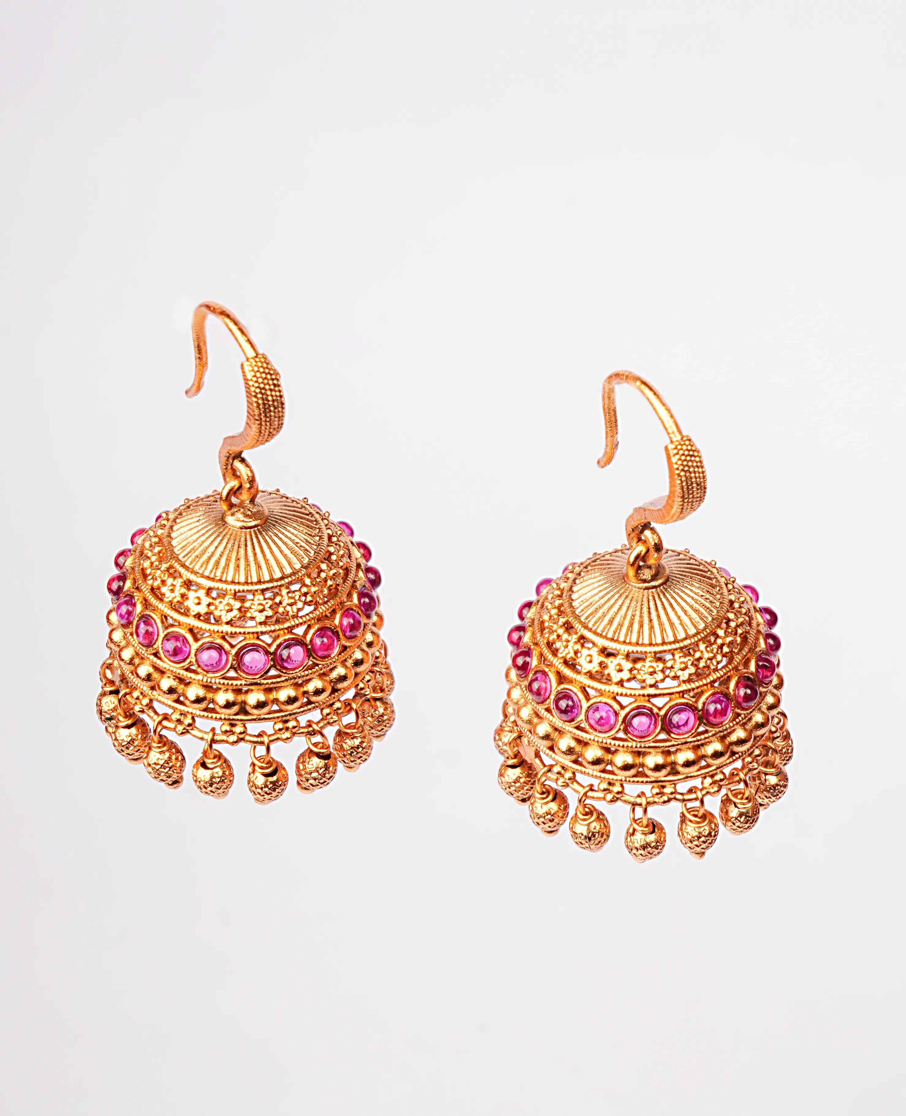 Gram Small Jhumki Earrings - Delicate Elegance