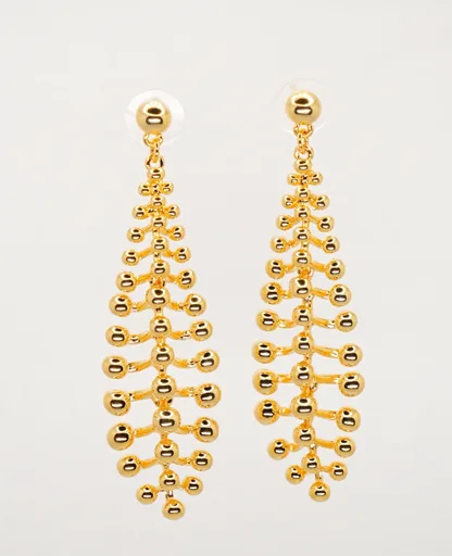Golden Drop Earrings - Classic Elegance