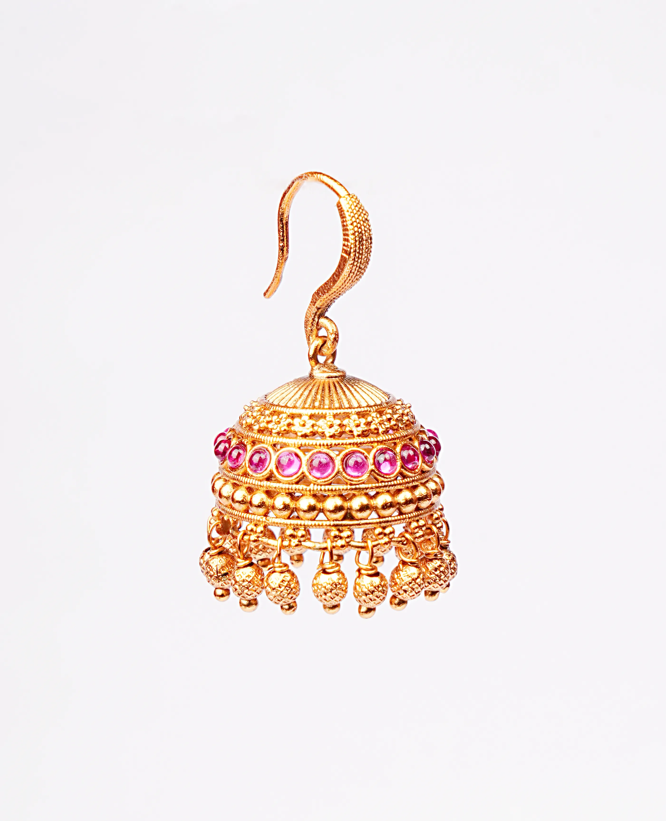 Gram Small Jhumki Earrings - Delicate Elegance