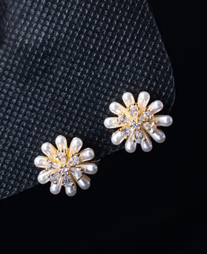 AD & Freshwater Pearl Clip-On Tops (No Piercing Needed)