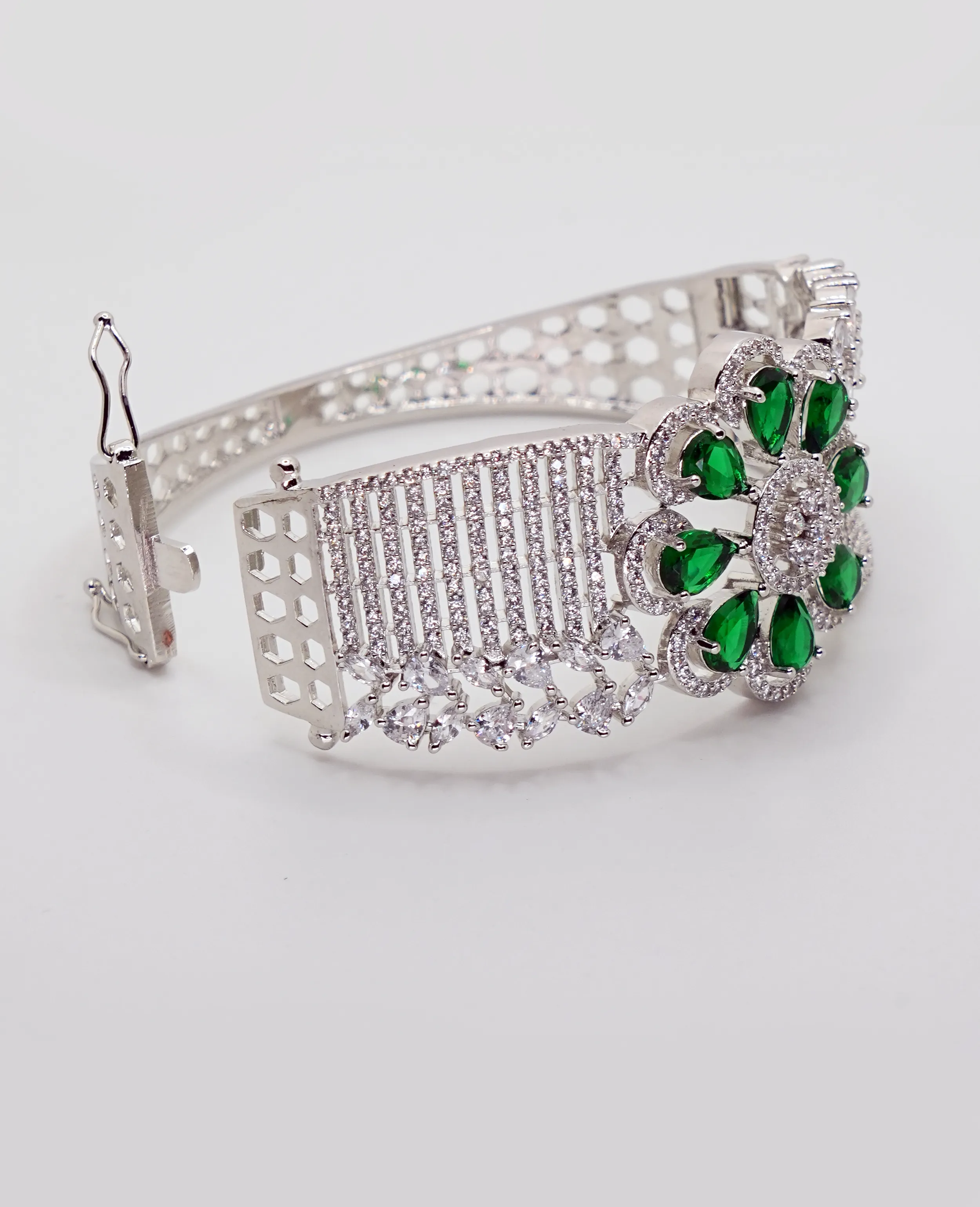AD Bracelet with Emerald Detail 