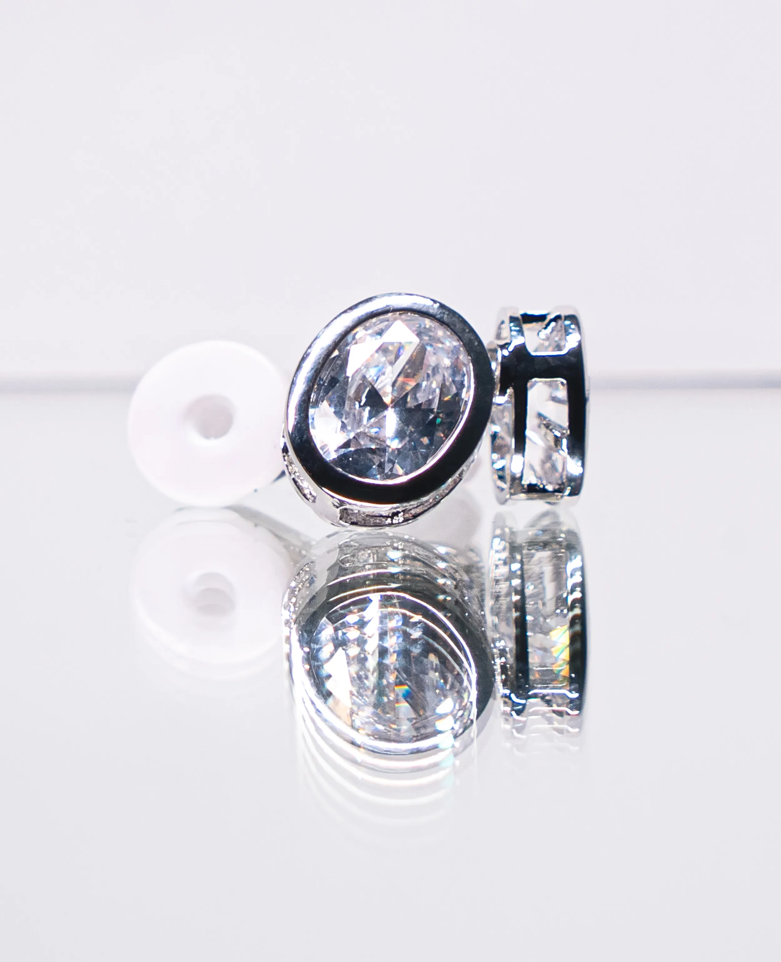 Small AD Clip-On Studs – Silver Plated & Transformable 